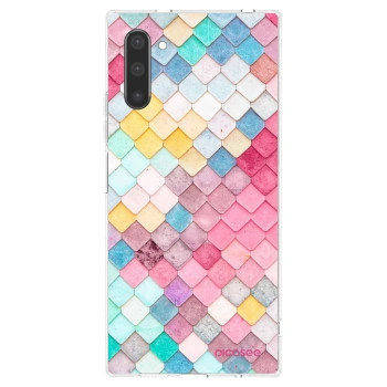Picasee silikonový průhledný obal pro Samsung Galaxy Note 10 N970F - Barevná střecha