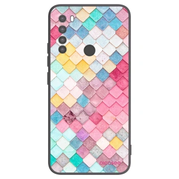 Picasee silikonový černý obal pro Xiaomi Redmi Note 8 - Barevná střecha