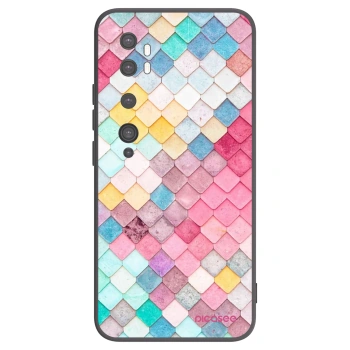 Picasee silikonový černý obal pro Xiaomi Mi Note 10 (Pro) - Barevná střecha