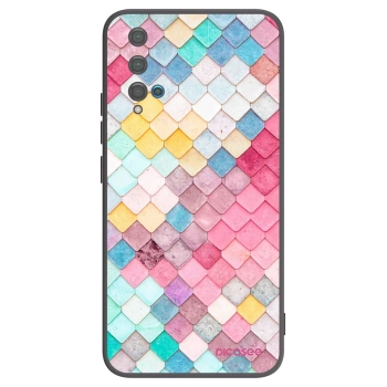 Picasee silikonový černý obal pro Huawei Nova 5T - Barevná střecha