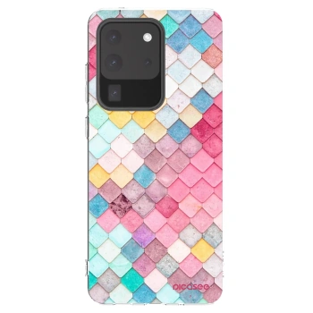 Picasee silikonový průhledný obal pro Samsung Galaxy S20 Ultra 5G G988F - Barevná střecha