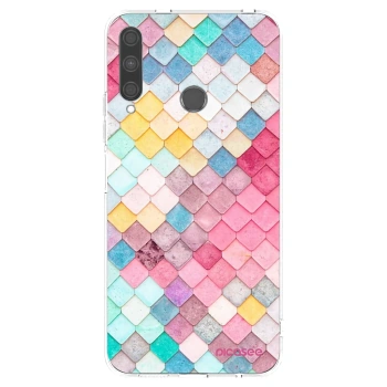 Picasee silikonový průhledný obal pro Huawei P40 Lite E - Barevná střecha