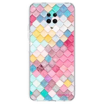 Picasee silikonový průhledný obal pro Xiaomi Redmi Note 9 Pro - Barevná střecha