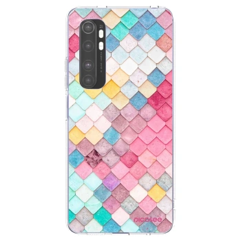 Picasee silikonový průhledný obal pro Xiaomi Mi Note 10 Lite - Barevná střecha