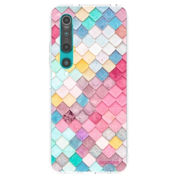 Picasee silikonový průhledný obal pro Xiaomi Mi 10 - Barevná střecha