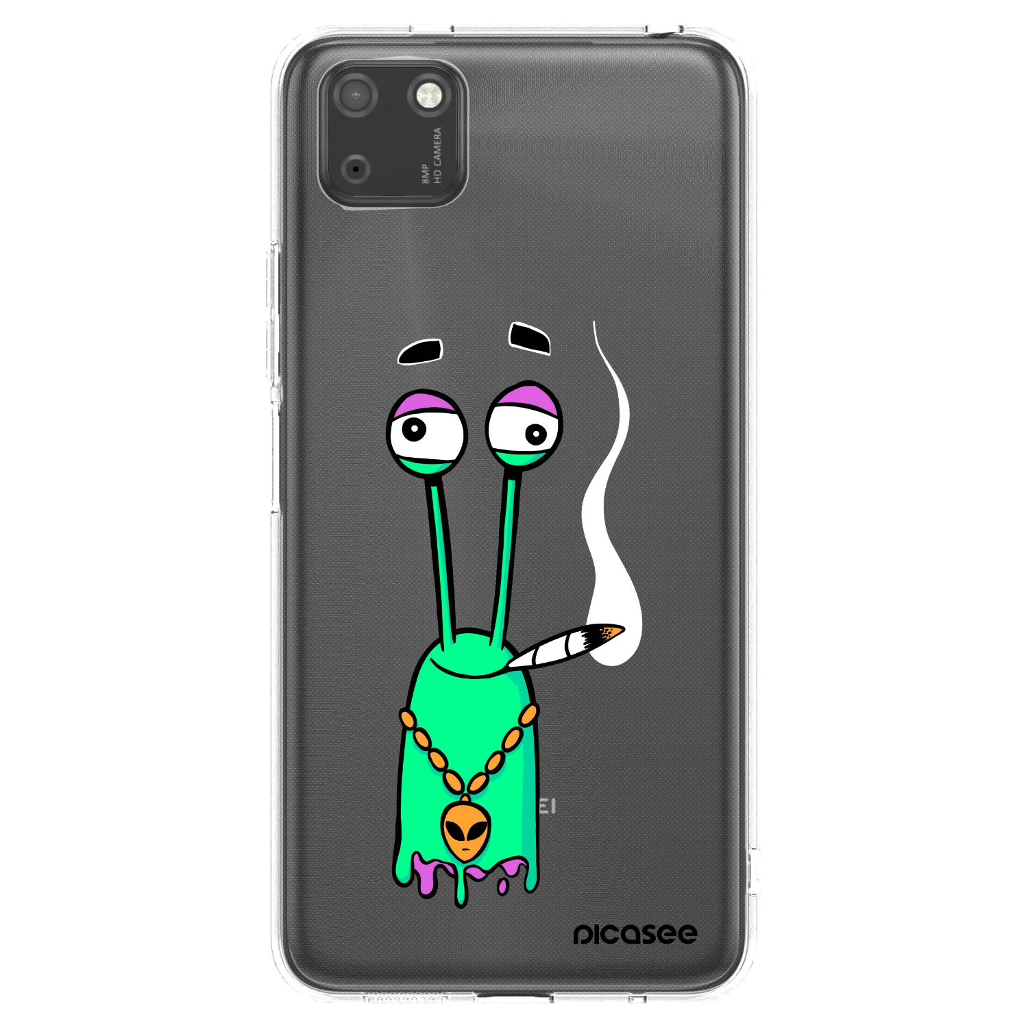 Picasee silikonový průhledný obal pro Huawei Y5P - Earth - Sám doma