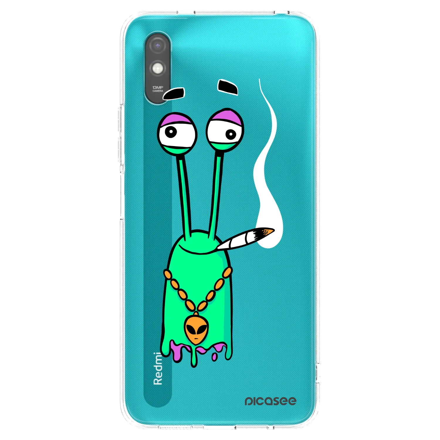 Picasee silikonový černý obal pro Xiaomi Redmi 9A - Earth - Sám doma