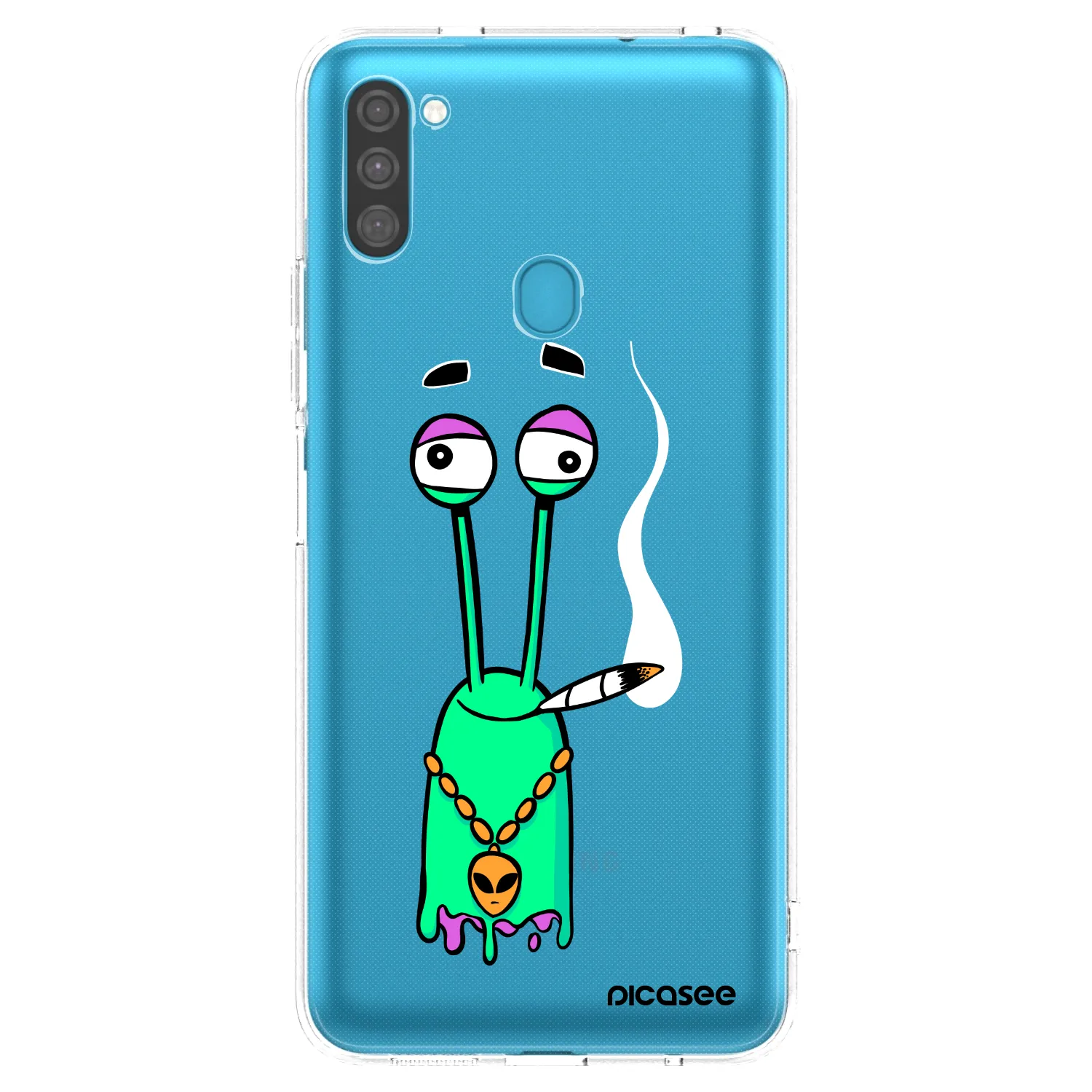Picasee silikonový průhledný obal pro Samsung Galaxy M11 - Earth - Sám doma