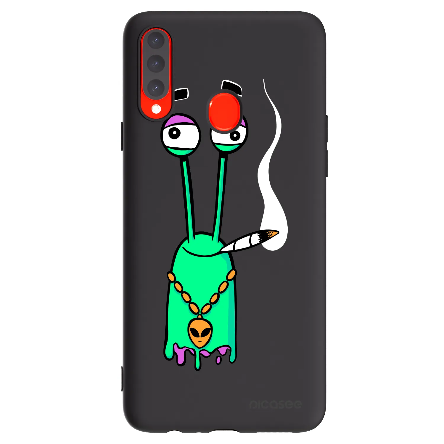 Picasee silikonový černý obal pro Samsung Galaxy A20s - Earth - Sám doma
