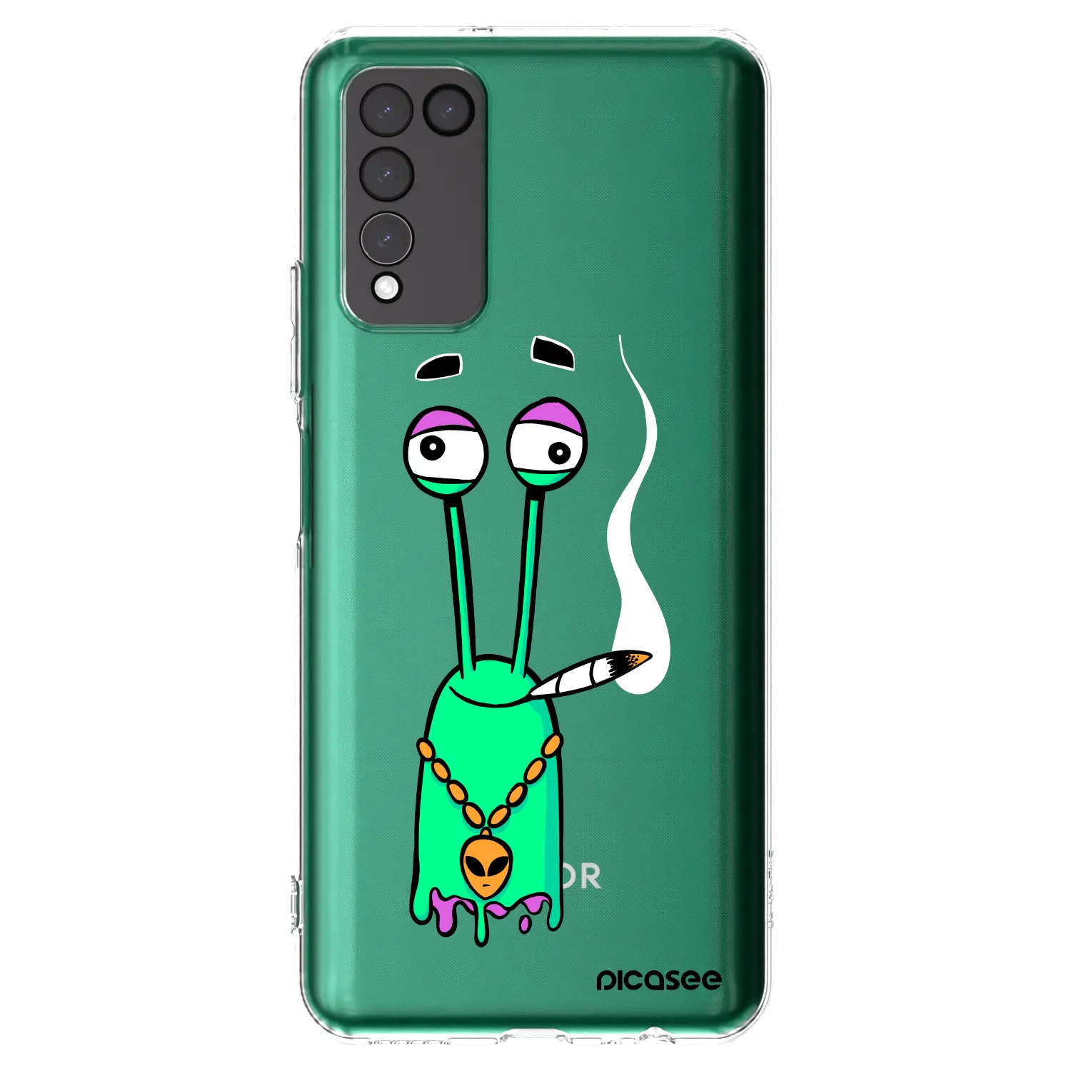 Picasee silikonový průhledný obal pro Honor 10X Lite - Earth - Sám doma