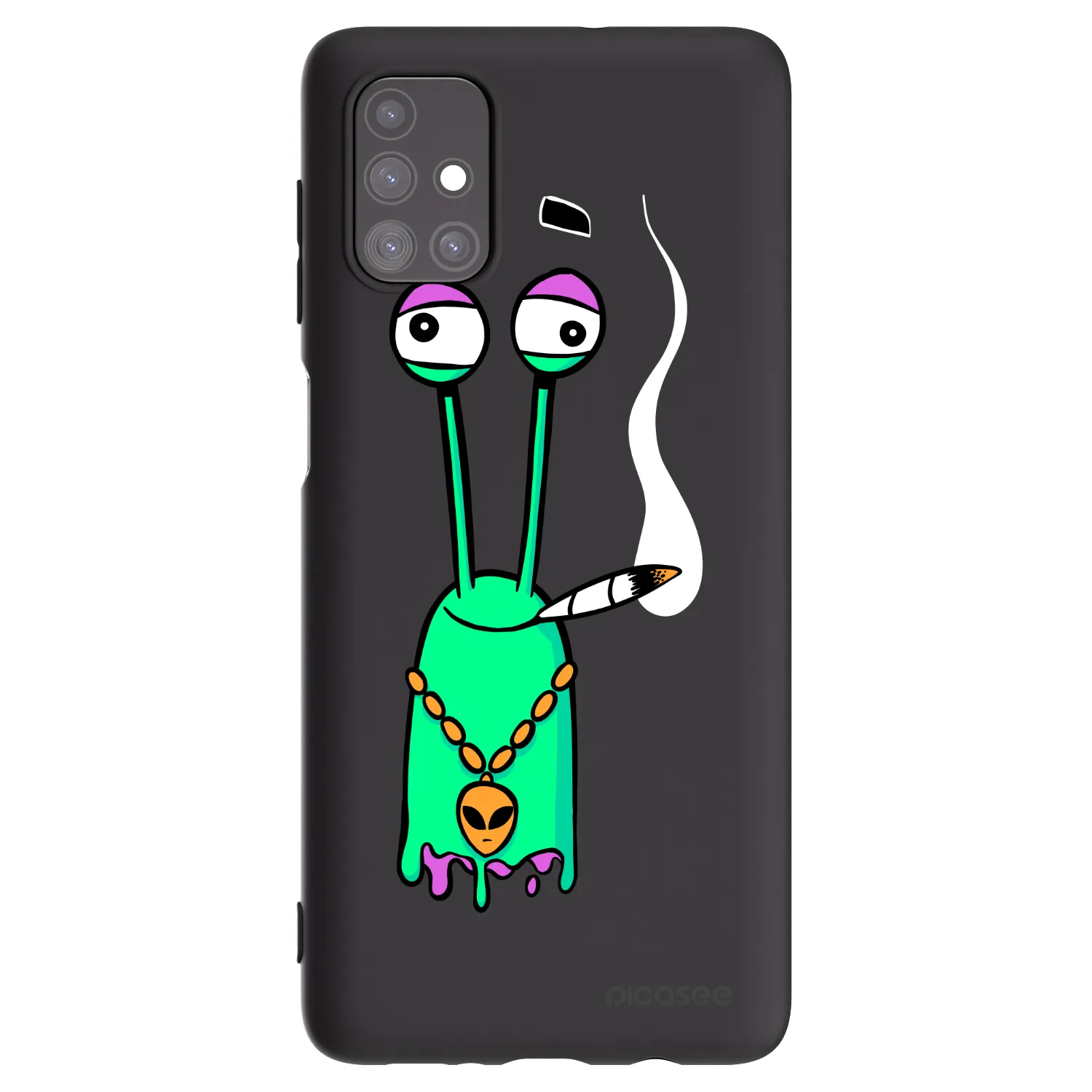 Picasee silikonový černý obal pro Samsung Galaxy M51 M515F - Earth - Sám doma