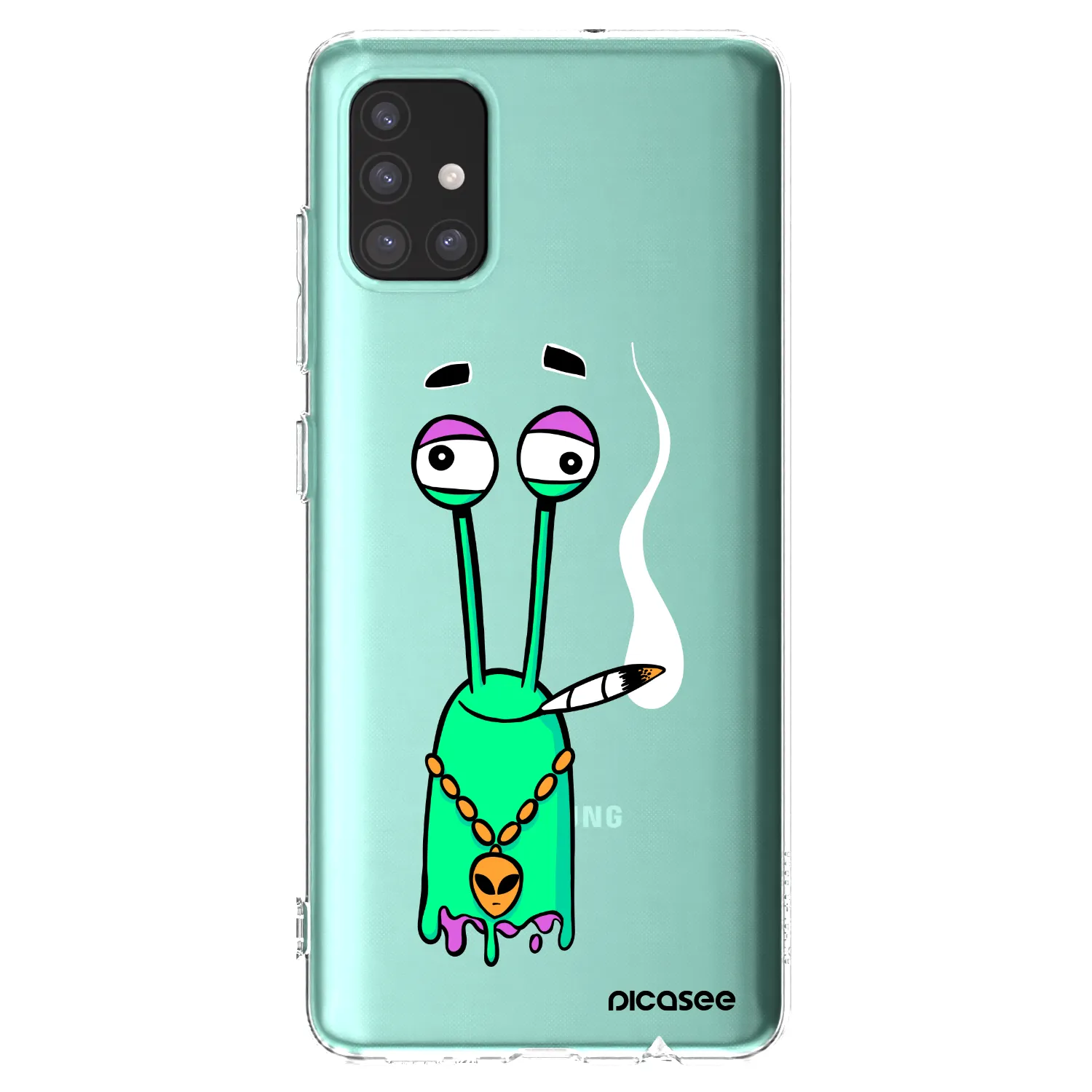 Picasee silikonový průhledný obal pro Samsung Galaxy M31s - Earth - Sám doma