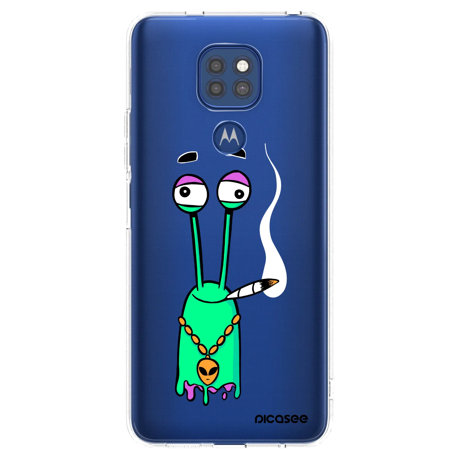 Picasee silikonový průhledný obal pro Motorola Moto G9 Play - Earth - Sám doma