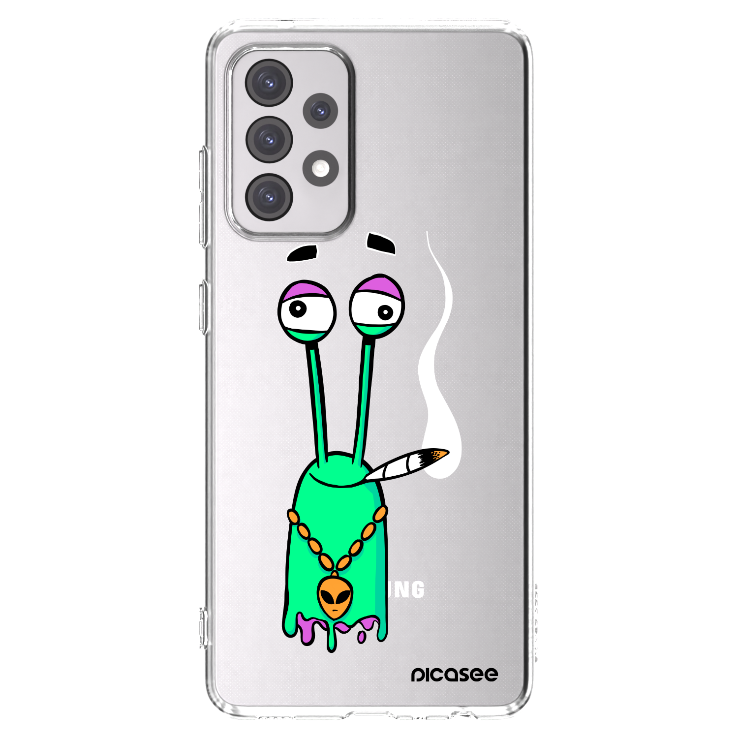 Picasee silikonový průhledný obal pro Samsung Galaxy A52 5G A525F - Earth - Sám doma