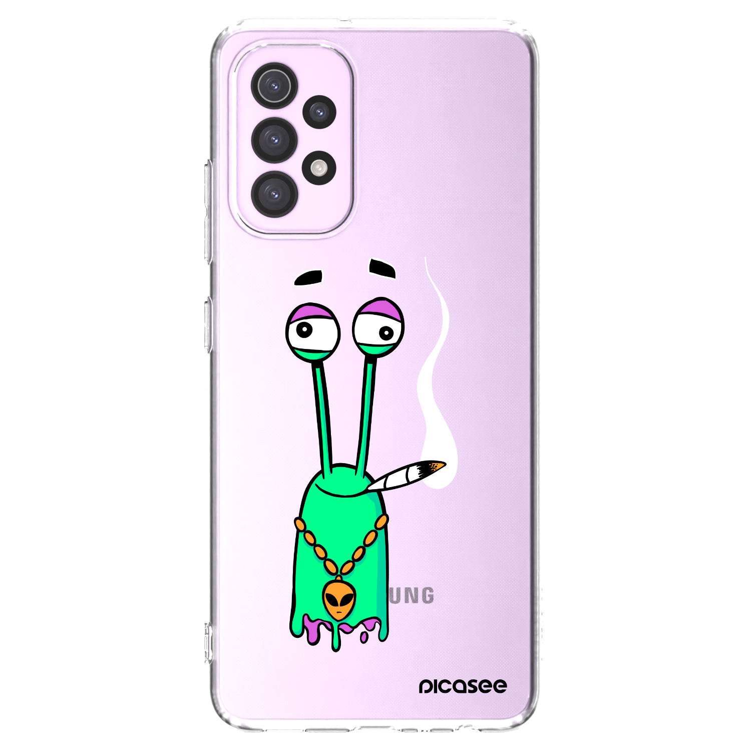 Picasee silikonový průhledný obal pro Samsung Galaxy A32 5G A326B - Earth - Sám doma