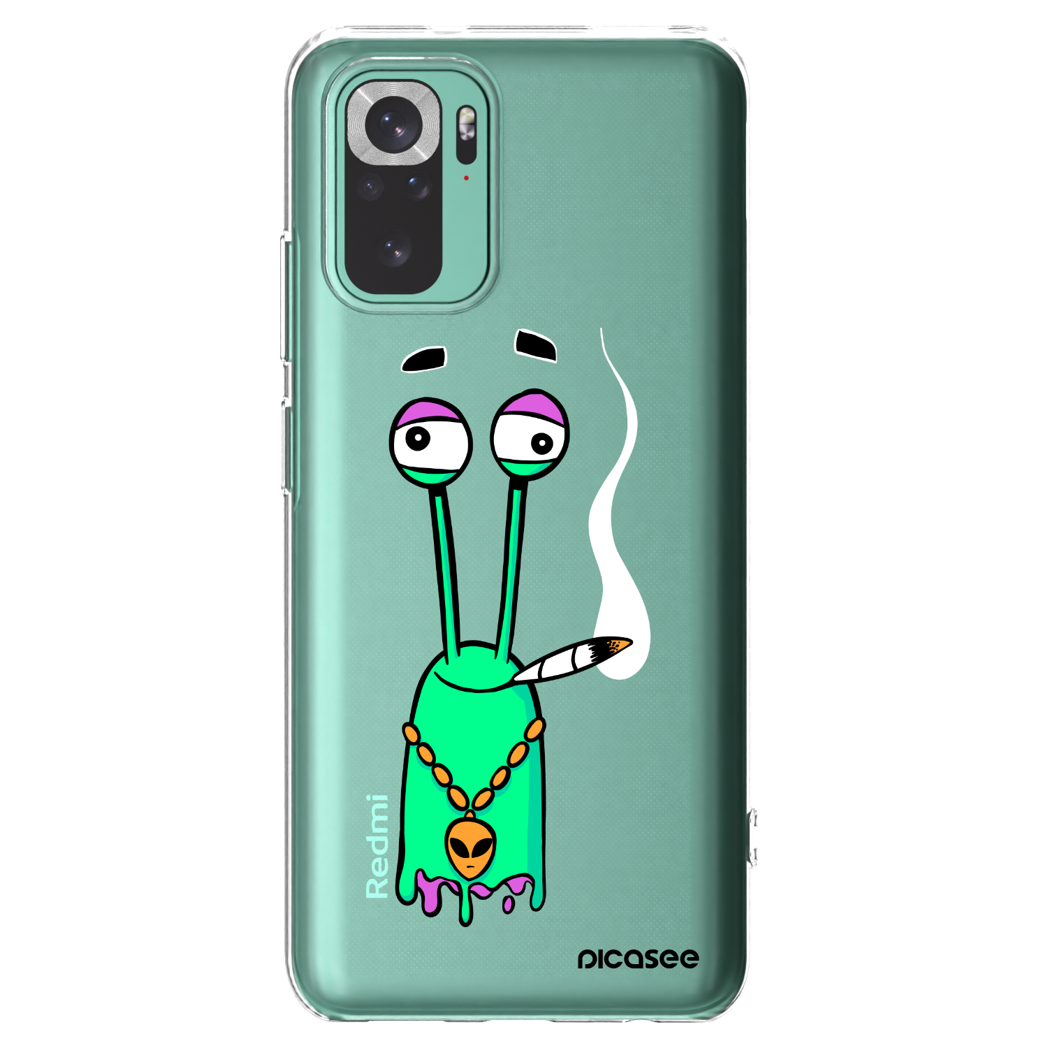 Picasee silikonový průhledný obal pro Xiaomi Redmi Note 10 Pro - Earth - Sám doma