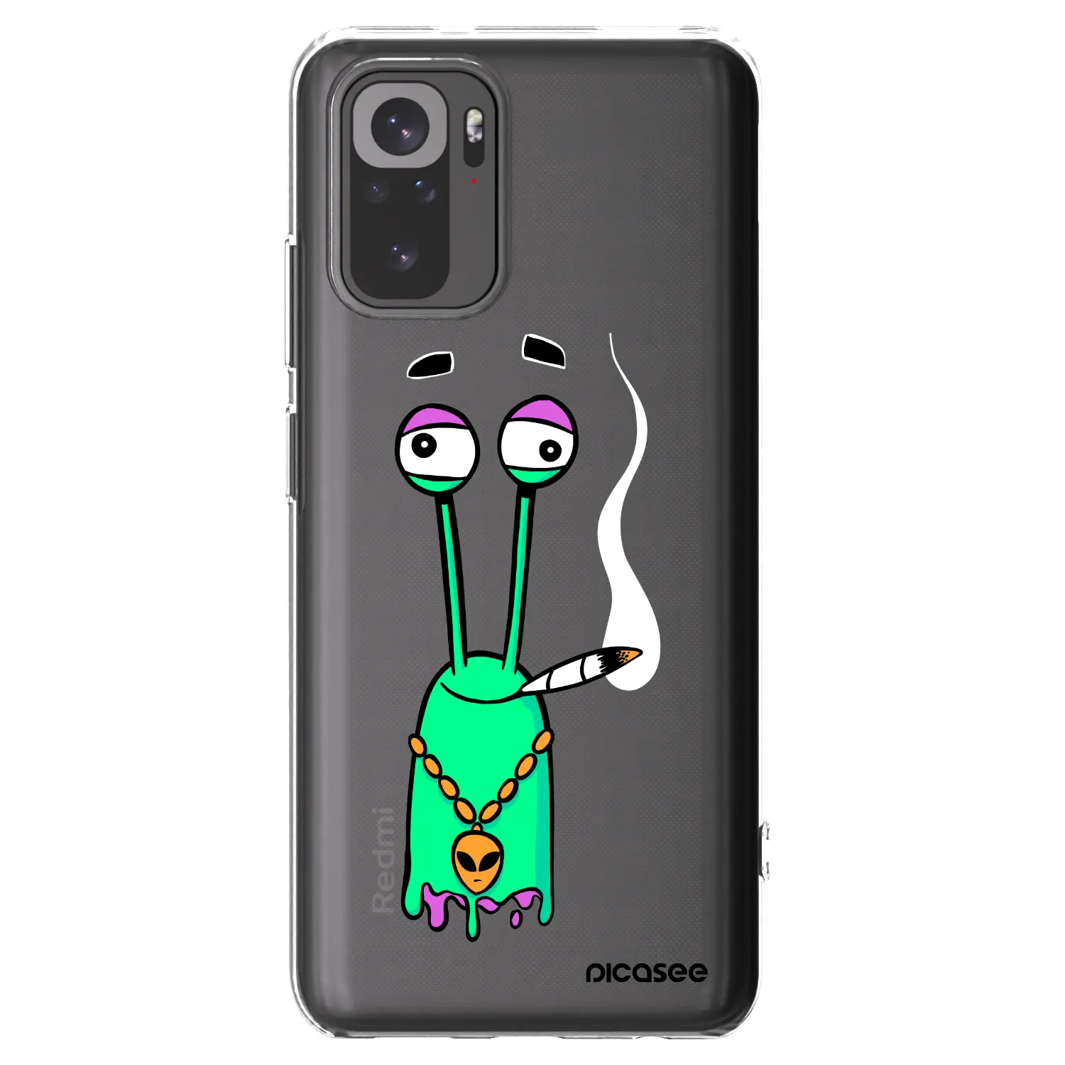 Picasee silikonový průhledný obal pro Xiaomi Redmi Note 10S - Earth - Sám doma