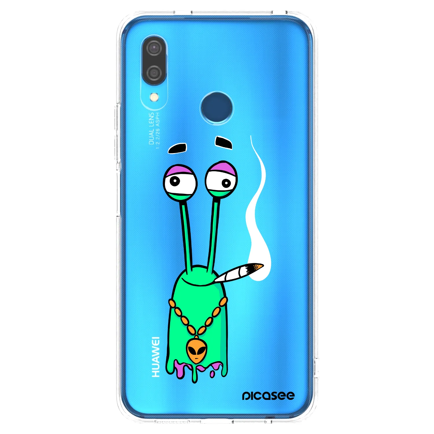 Picasee silikonový průhledný obal pro Huawei P20 Lite - Earth - Sám doma