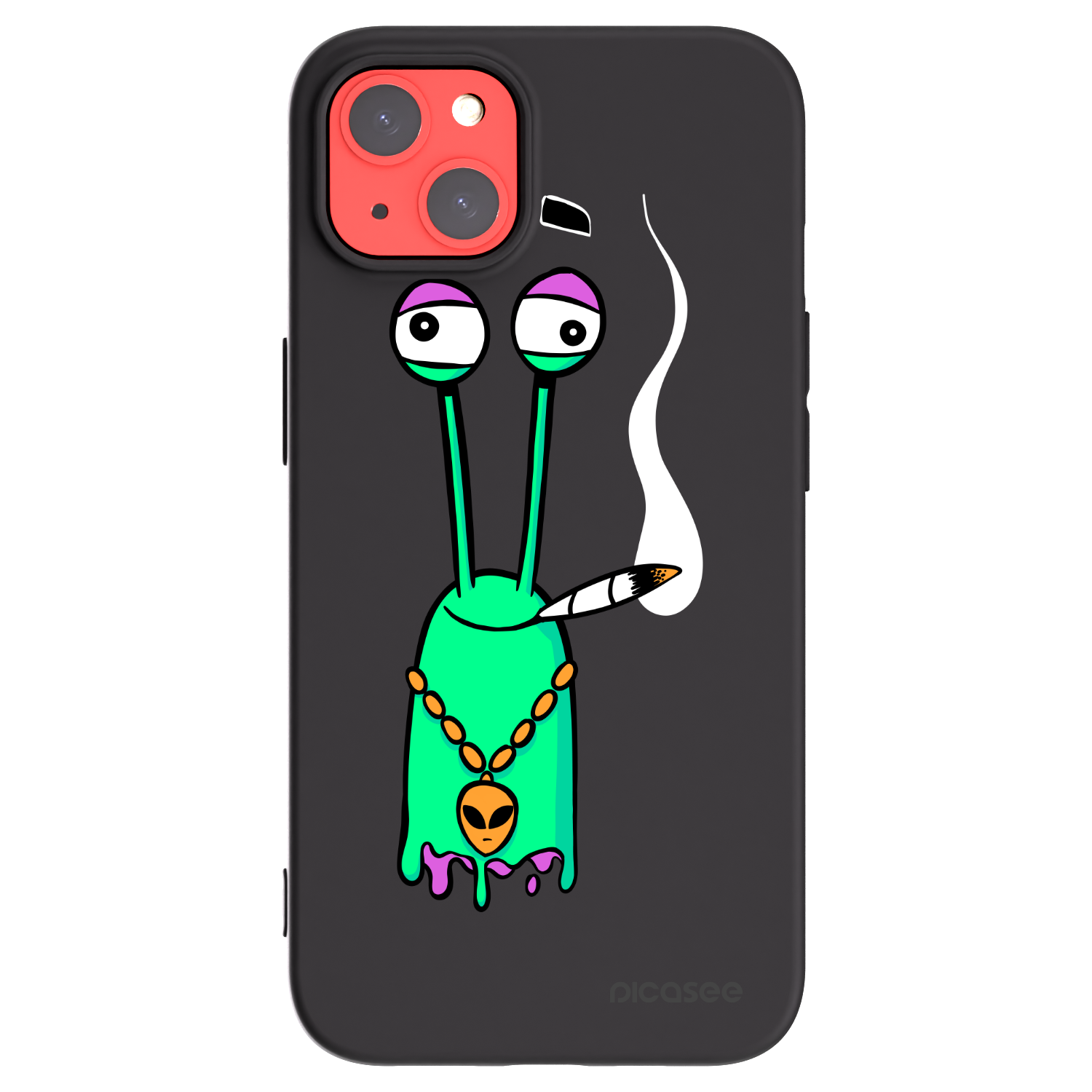 Picasee silikonový černý obal pro Apple iPhone 13 - Earth - Sám doma