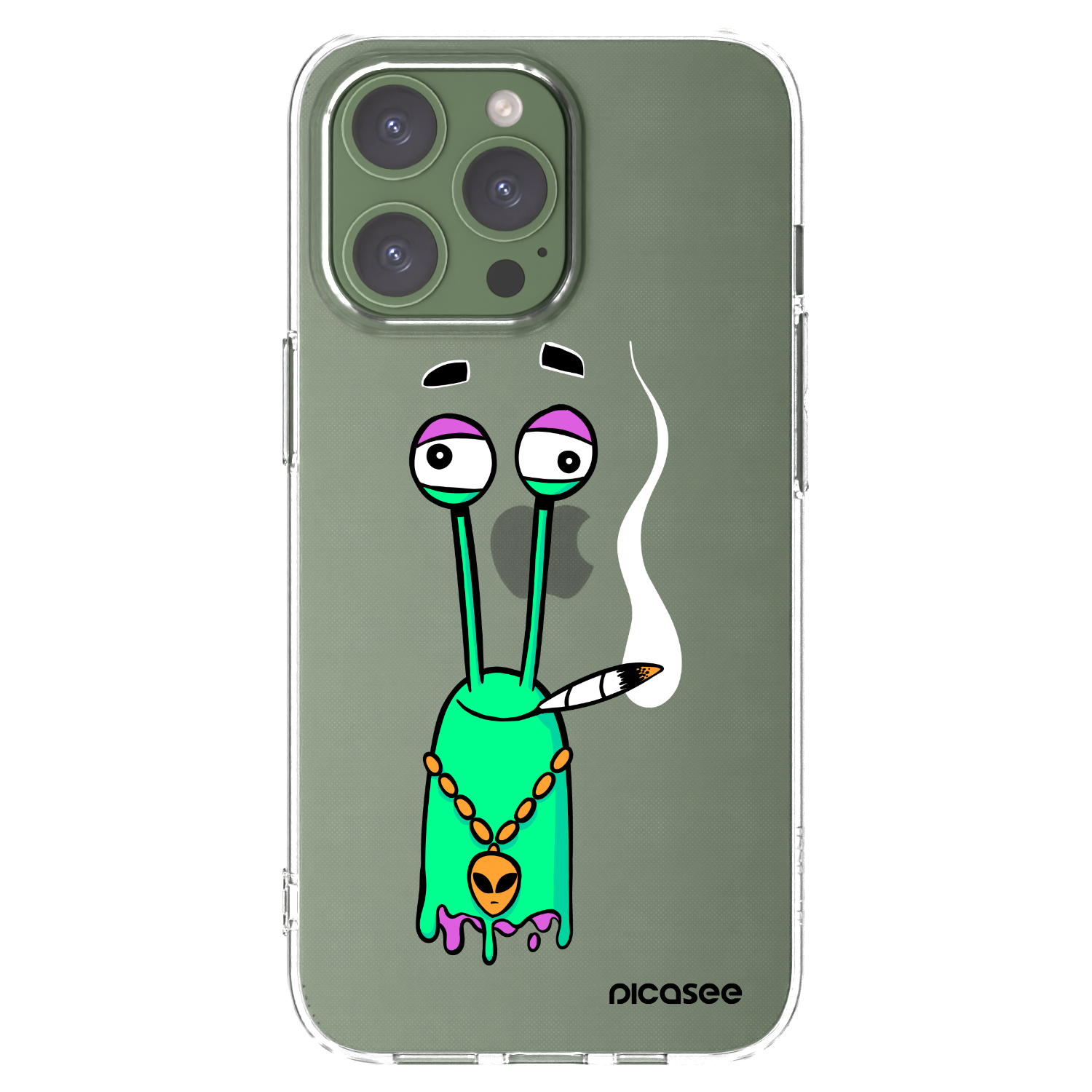 Picasee silikonový průhledný obal pro Apple iPhone 13 Pro - Earth - Sám doma
