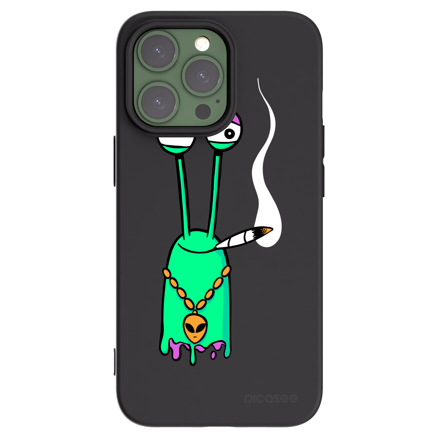 Picasee silikonový černý obal pro Apple iPhone 13 Pro - Earth - Sám doma