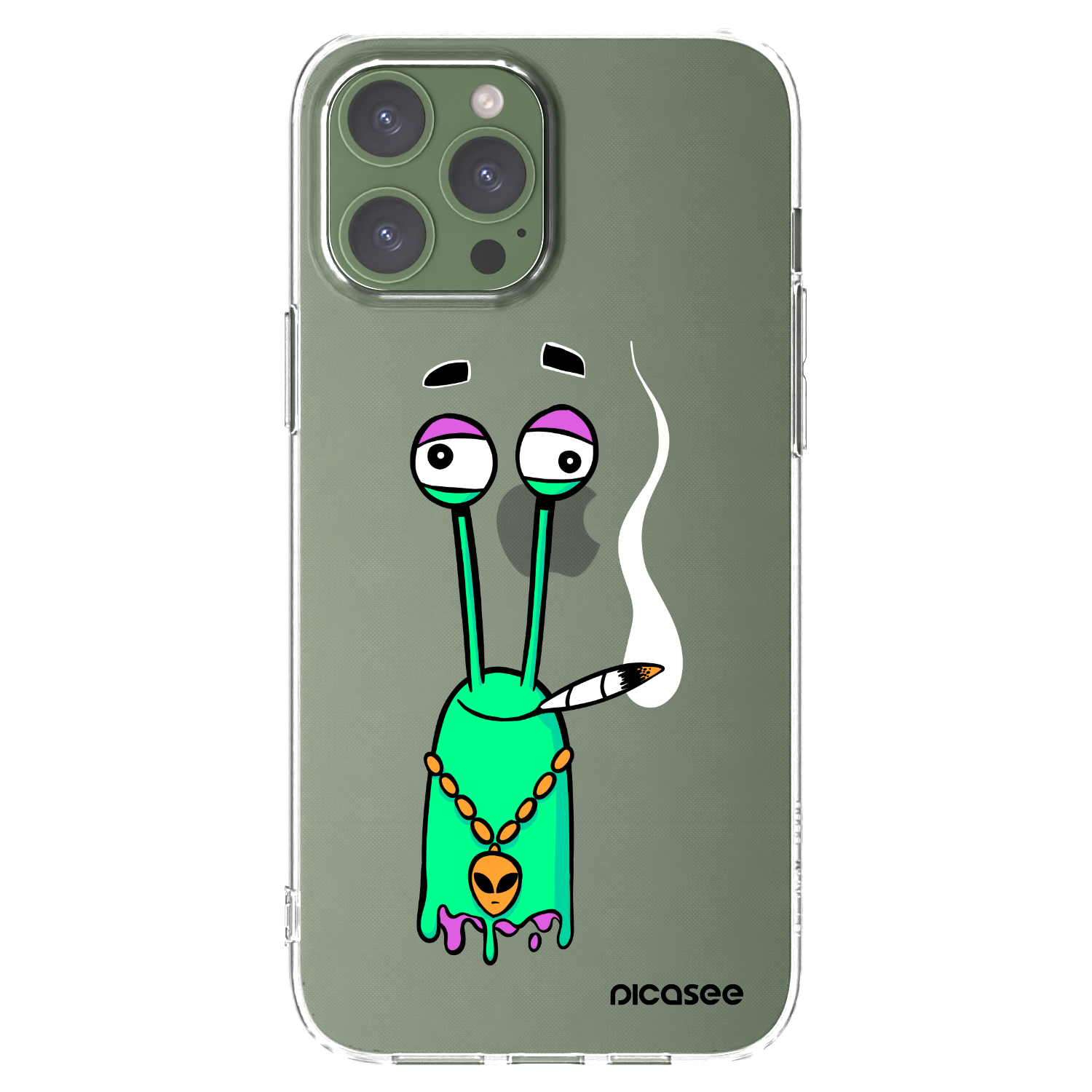 Picasee silikonový průhledný obal pro Apple iPhone 13 Pro Max - Earth - Sám doma