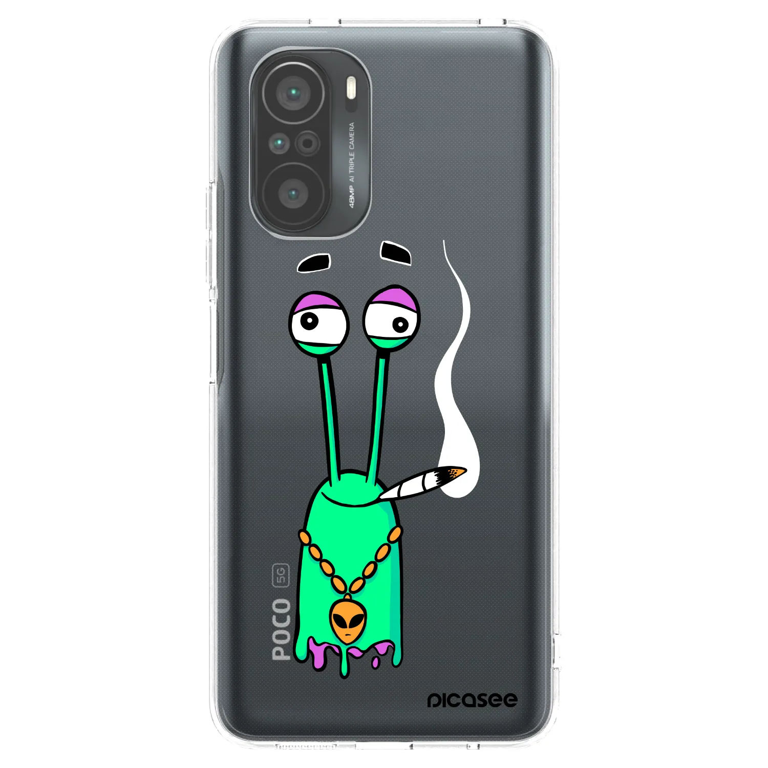 Picasee silikonový průhledný obal pro Xiaomi Poco F3 - Earth - Sám doma