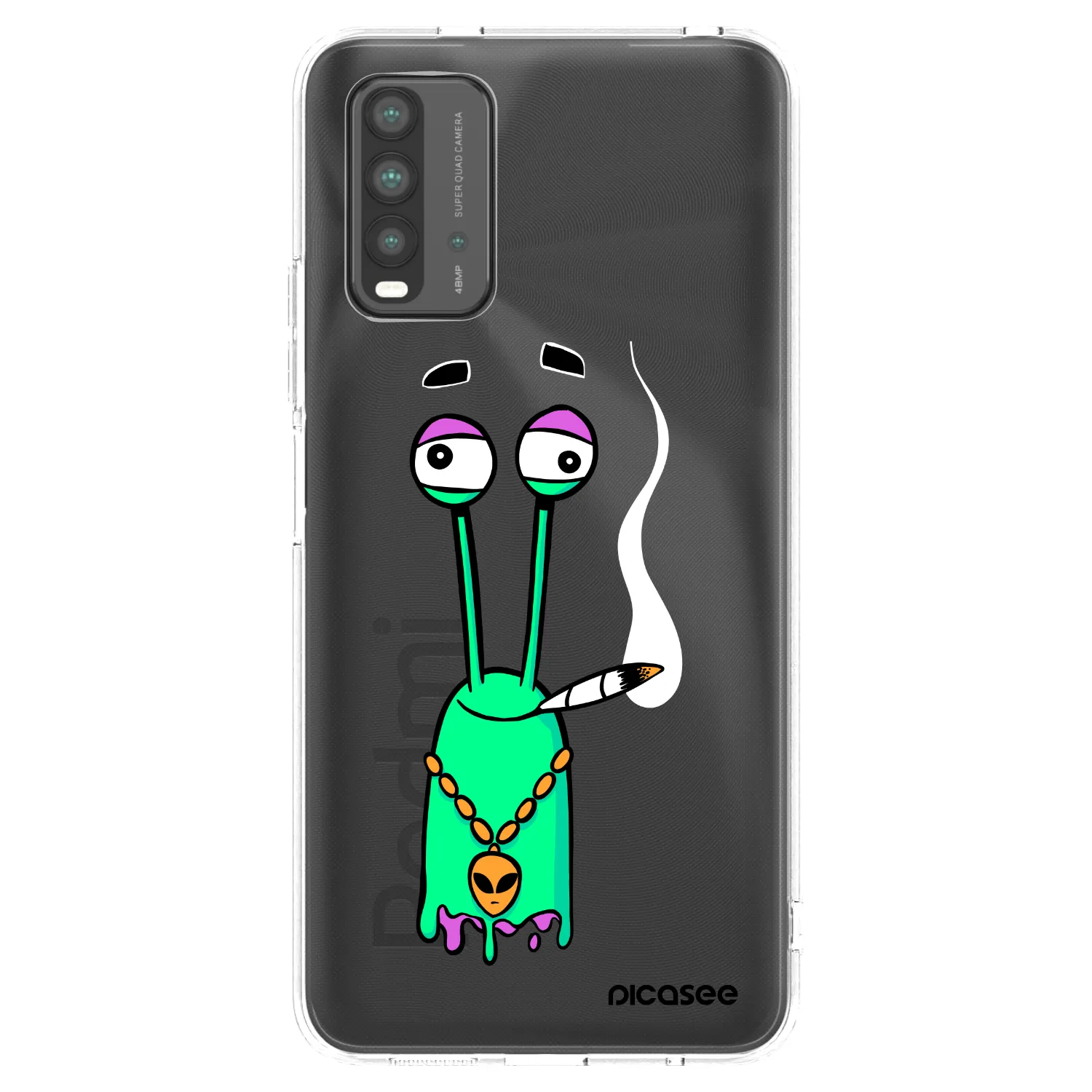 Picasee silikonový průhledný obal pro Xiaomi Redmi 9T - Earth - Sám doma
