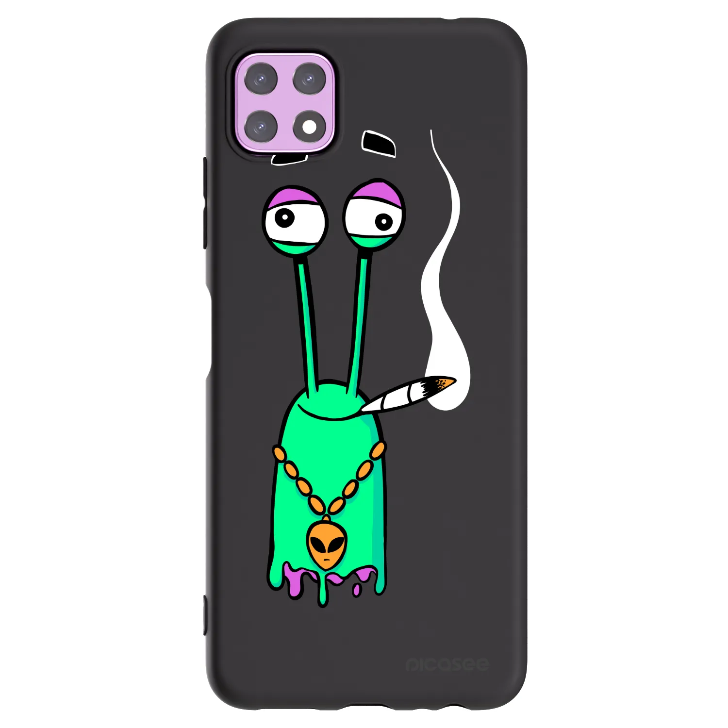 Picasee silikonový černý obal pro Samsung Galaxy A22 A226B 5G - Earth - Sám doma