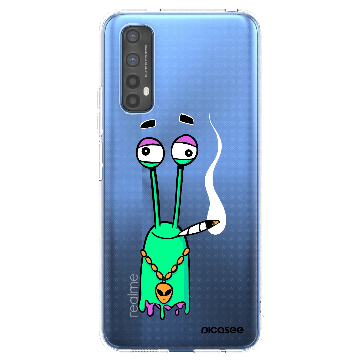 Picasee silikonový průhledný obal pro Realme 7 - Earth - Sám doma