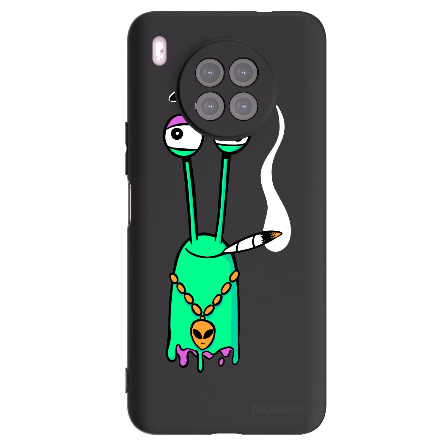 Picasee silikonový černý obal pro Huawei Nova 8i - Earth - Sám doma