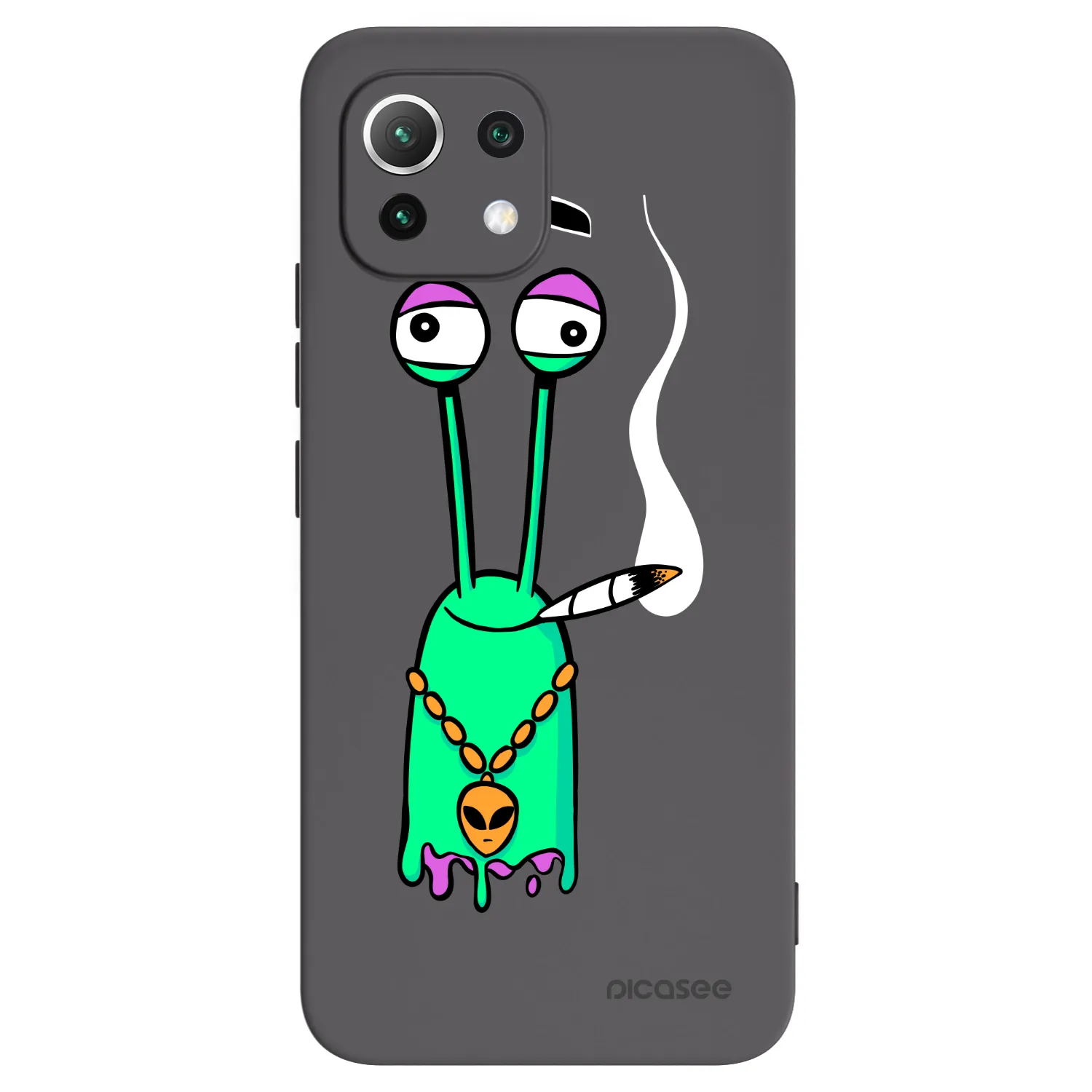 Picasee silikonový černý obal pro Xiaomi 11 Lite 5G NE - Earth - Sám doma