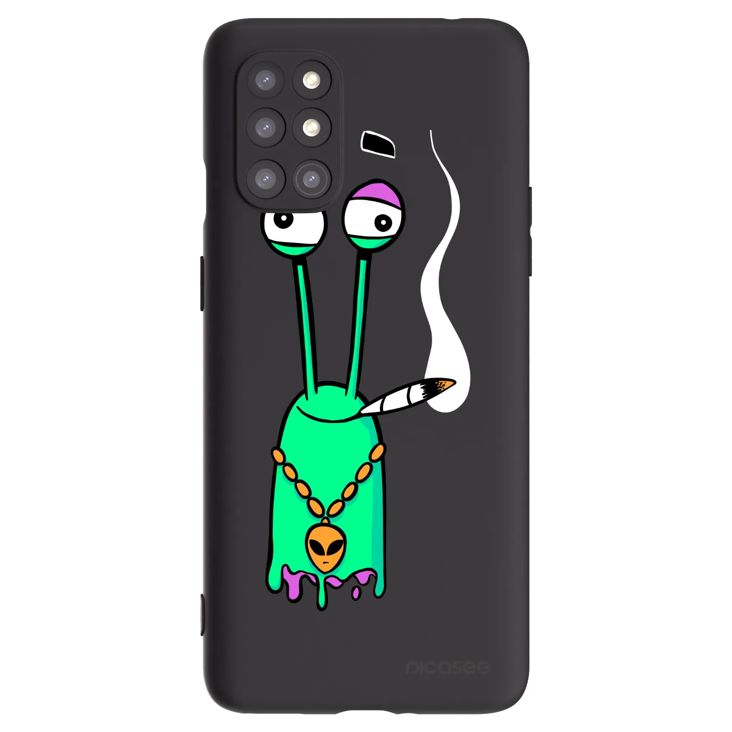 Picasee silikonový černý obal pro OnePlus 8T - Earth - Sám doma