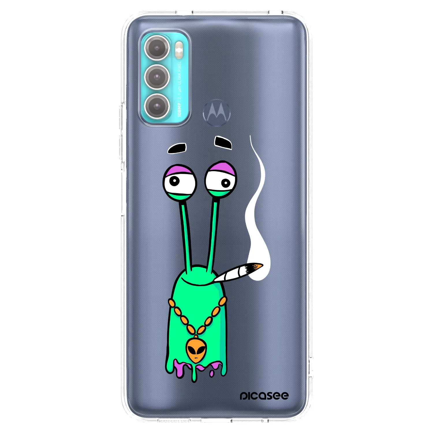 Picasee silikonový průhledný obal pro Motorola Moto G60 - Earth - Sám doma