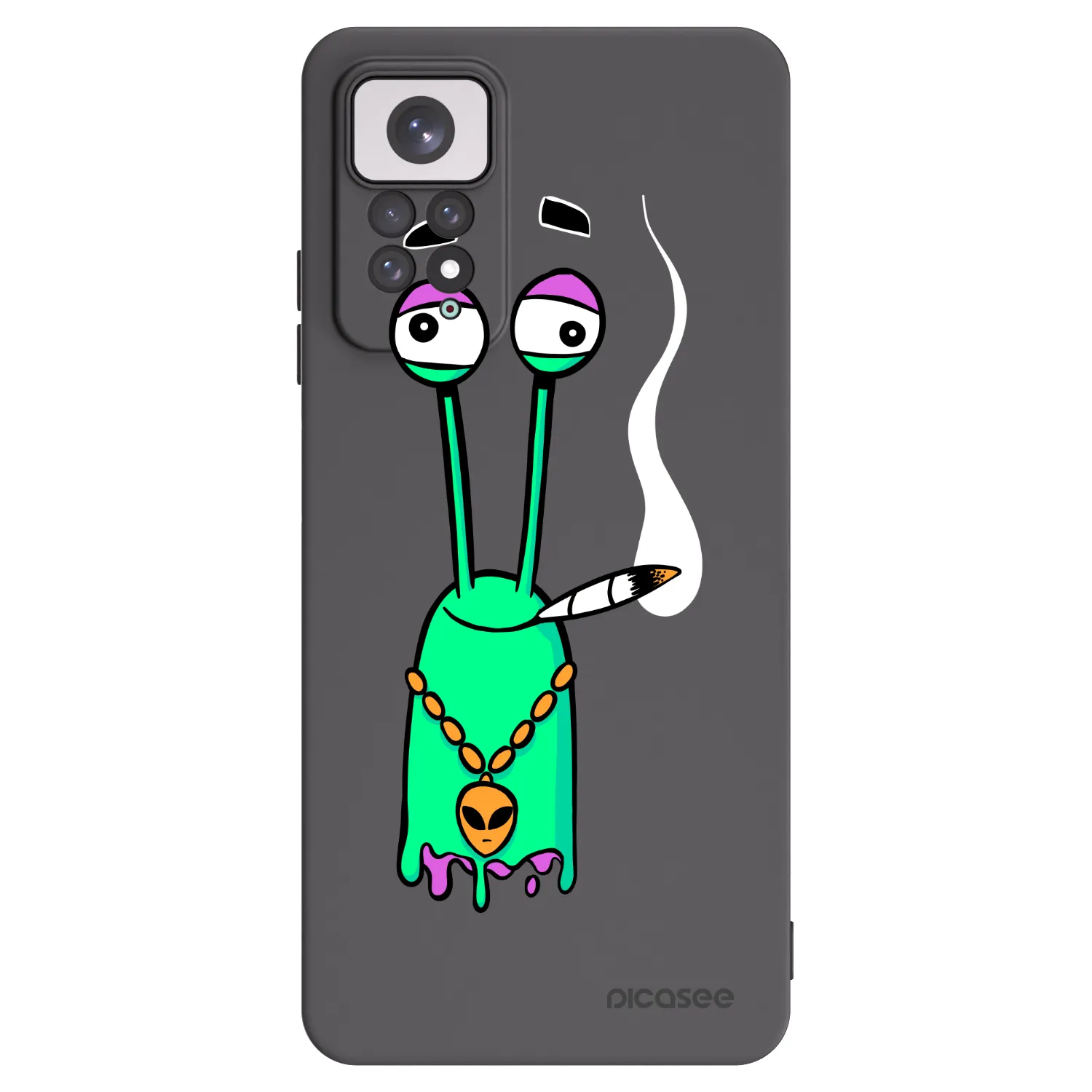 Picasee silikonový černý obal pro Xiaomi Redmi Note 11 - Earth - Sám doma