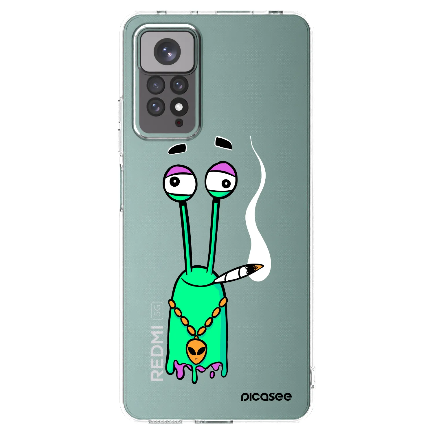 Picasee silikonový průhledný obal pro Xiaomi Redmi Note 11S 4G - Earth - Sám doma