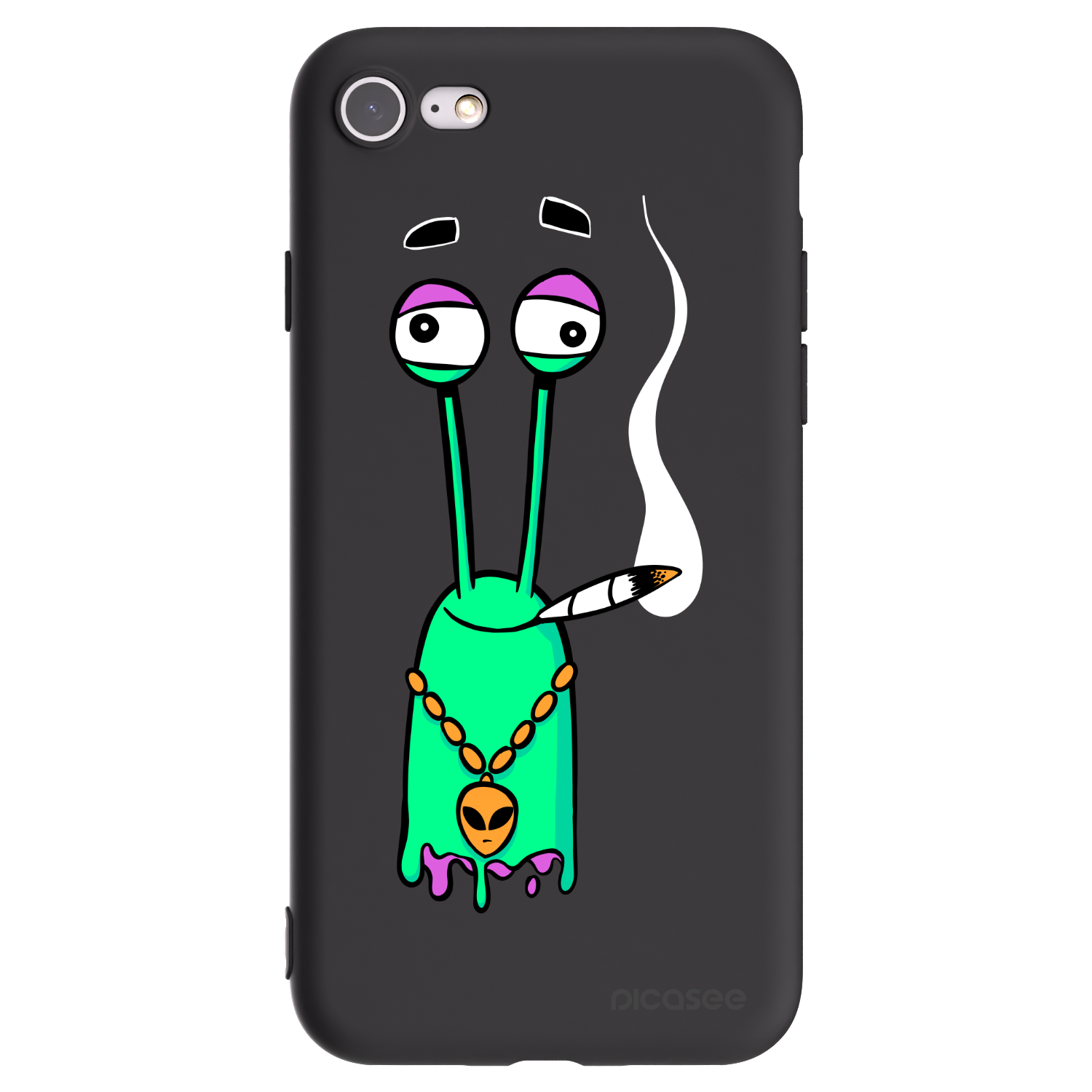 Picasee silikonový černý obal pro Apple iPhone SE 2022 - Earth - Sám doma