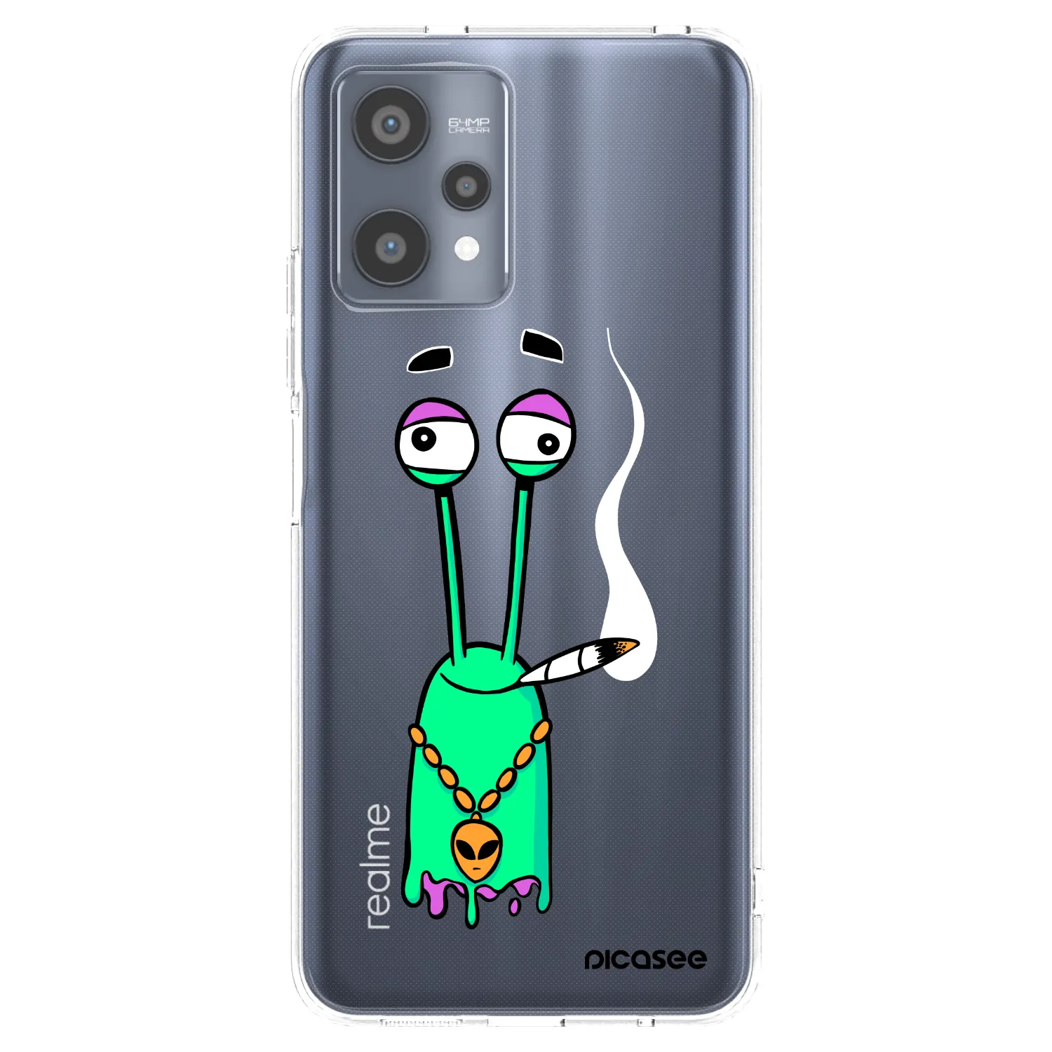 Picasee silikonový průhledný obal pro Realme 9 Pro 5G - Earth - Sám doma