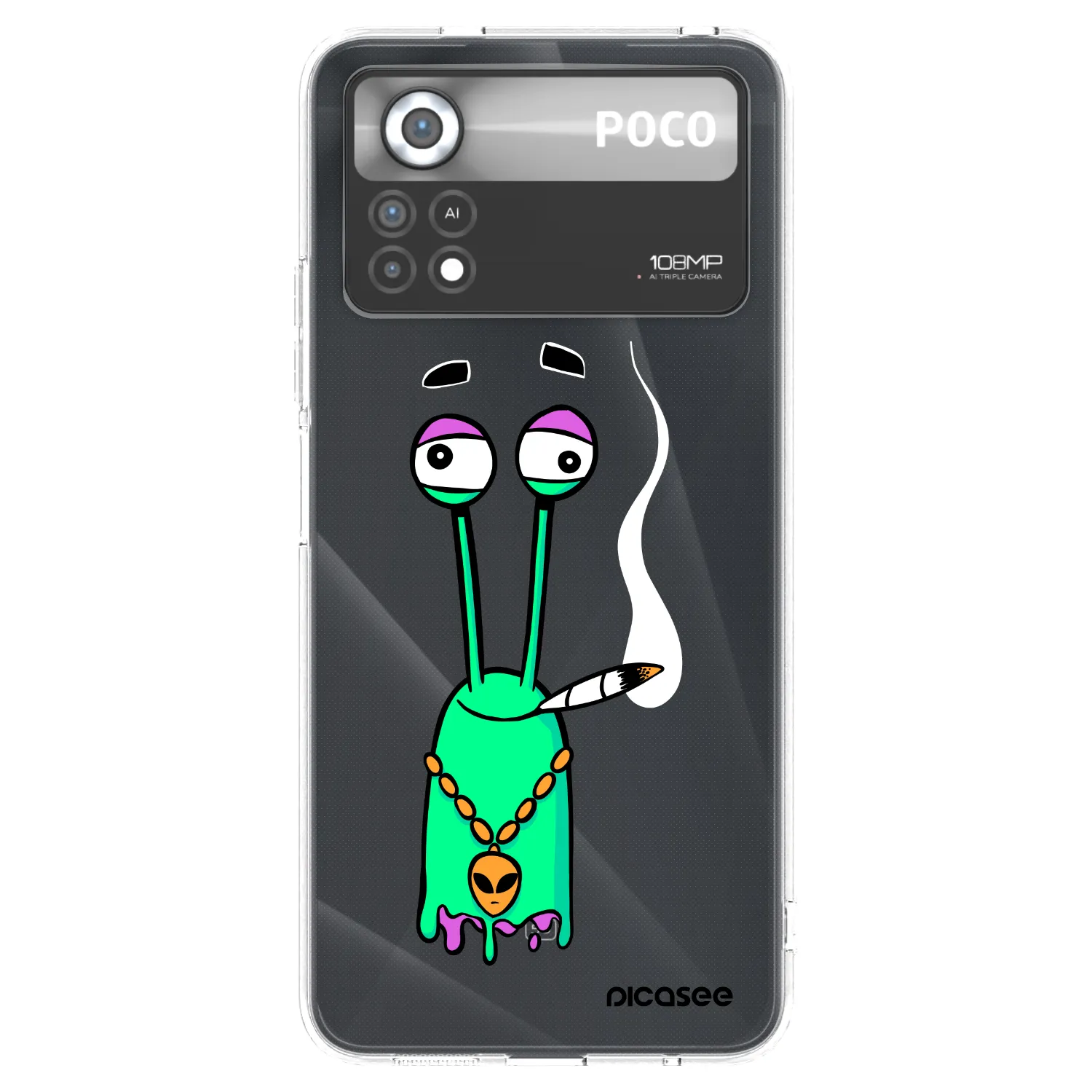 Picasee silikonový průhledný obal pro Xiaomi Poco X4 Pro 5G - Earth - Sám doma