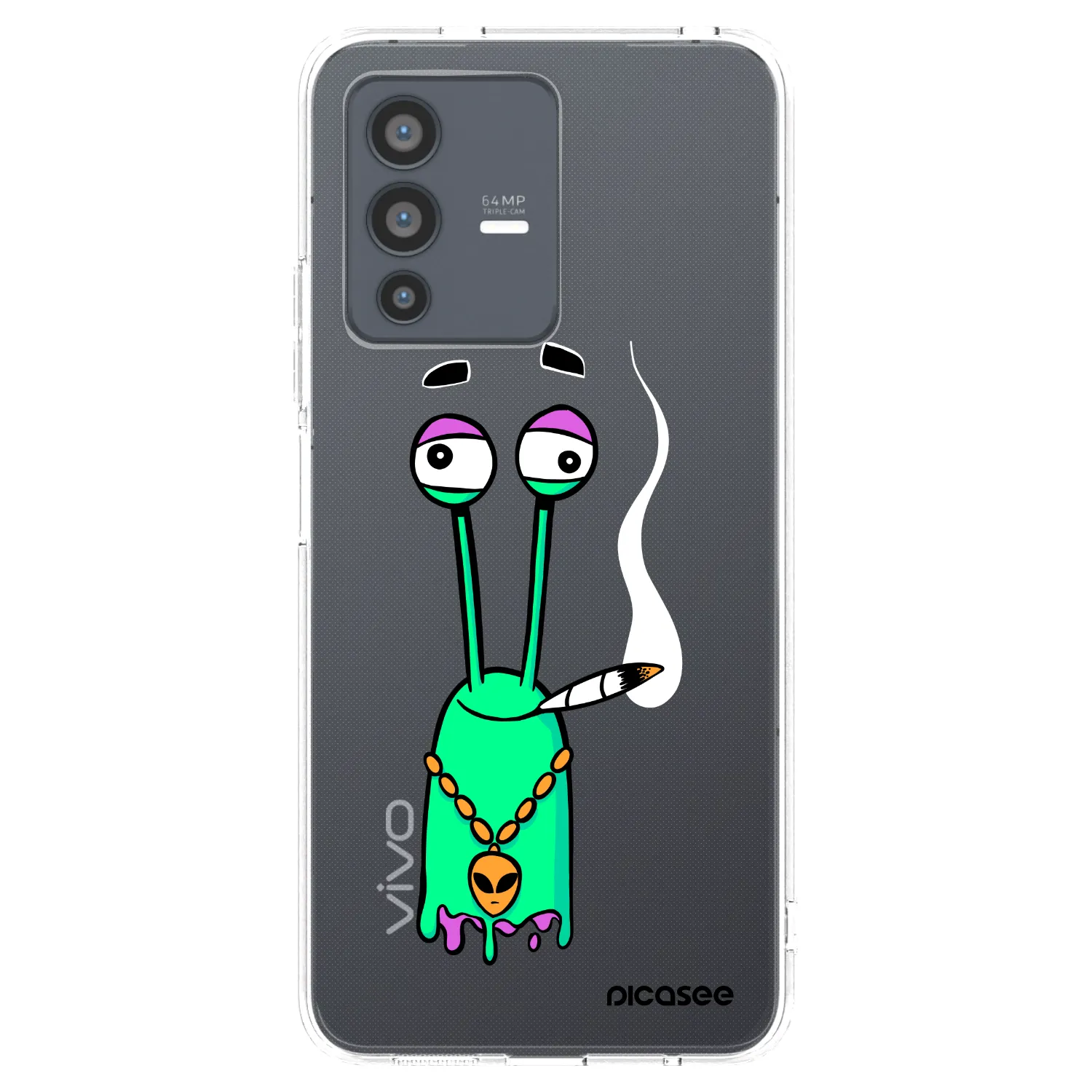 Picasee silikonový průhledný obal pro Vivo V23 5G - Earth - Sám doma