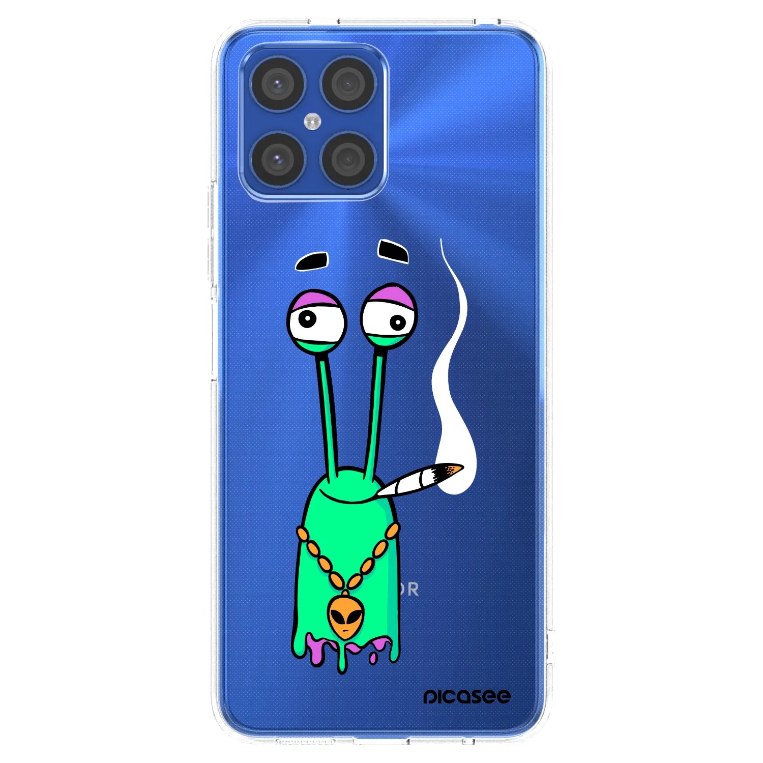 Picasee silikonový průhledný obal pro Honor X8 4G - Earth - Sám doma