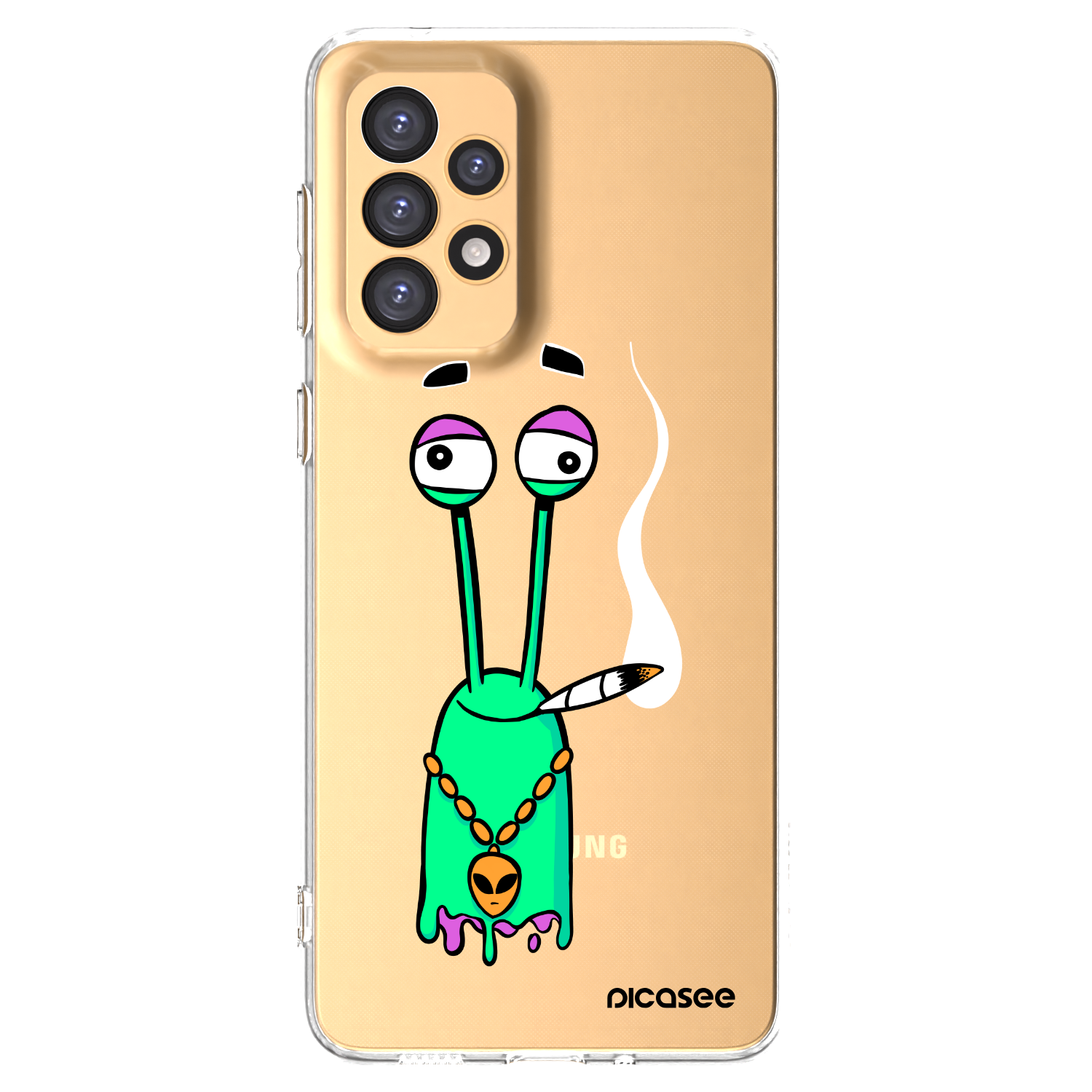 Picasee silikonový průhledný obal pro Samsung Galaxy A33 5G A336 - Earth - Sám doma