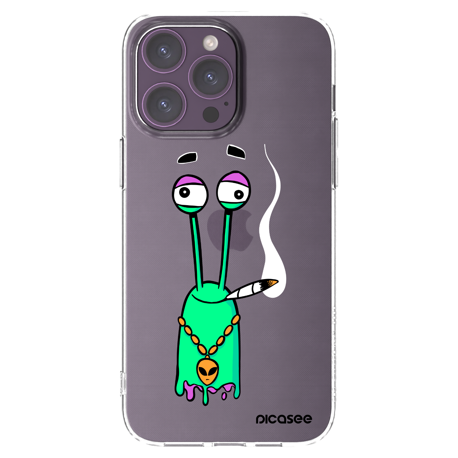 Picasee silikonový průhledný obal pro Apple iPhone 14 Pro Max - Earth - Sám doma