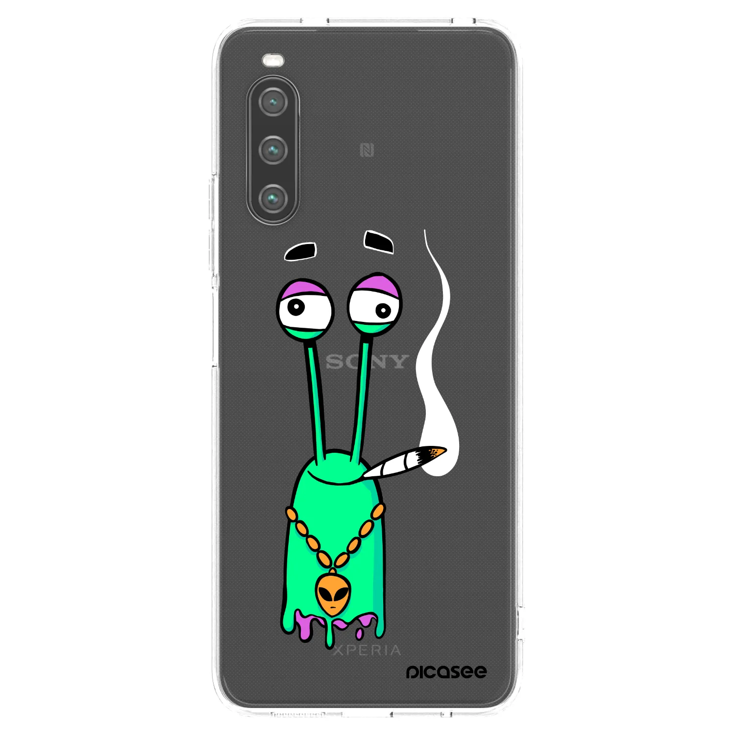 Picasee silikonový průhledný obal pro Sony Xperia 10 IV 5G - Earth - Sám doma