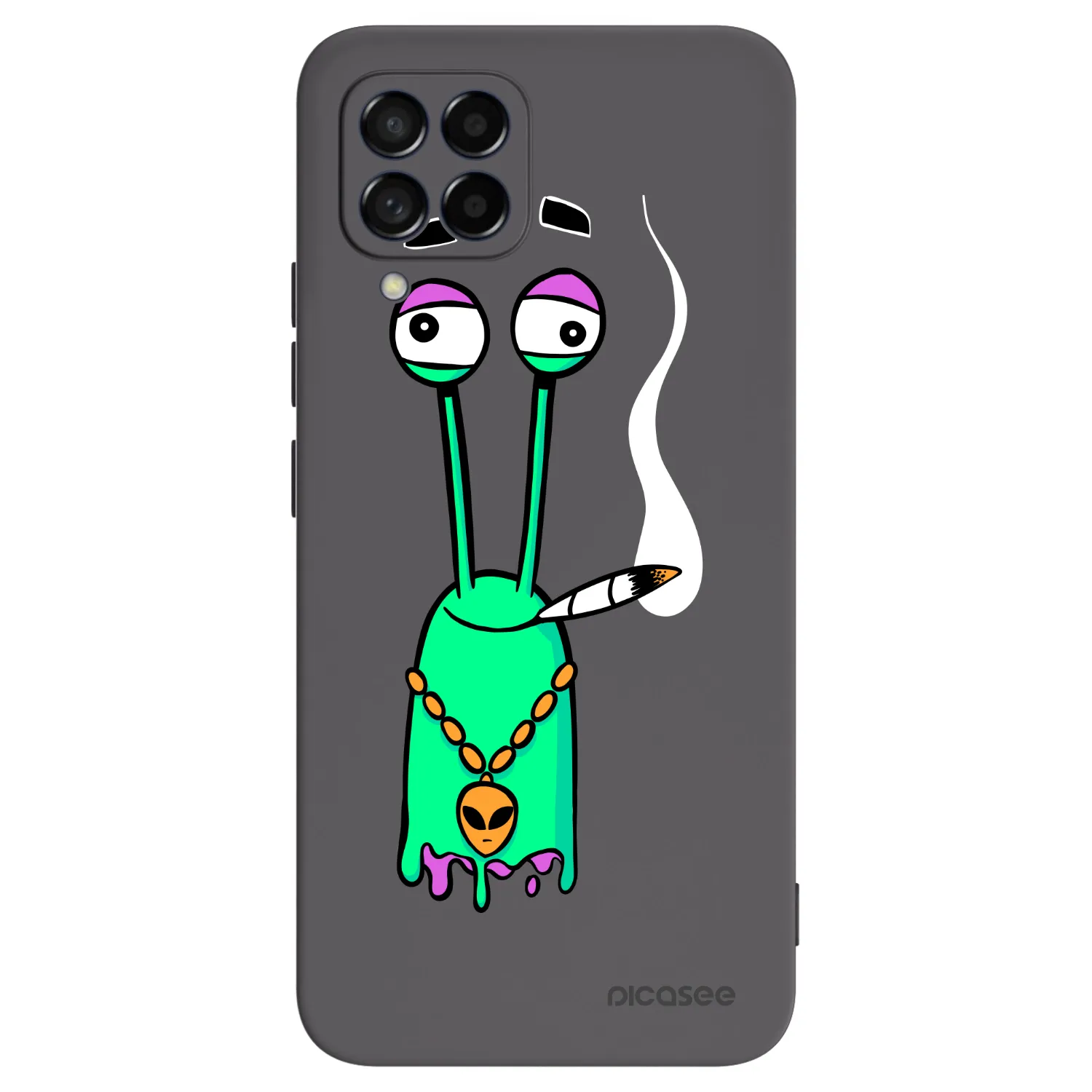 Picasee silikonový černý obal pro Samsung Galaxy M53 5G - Earth - Sám doma