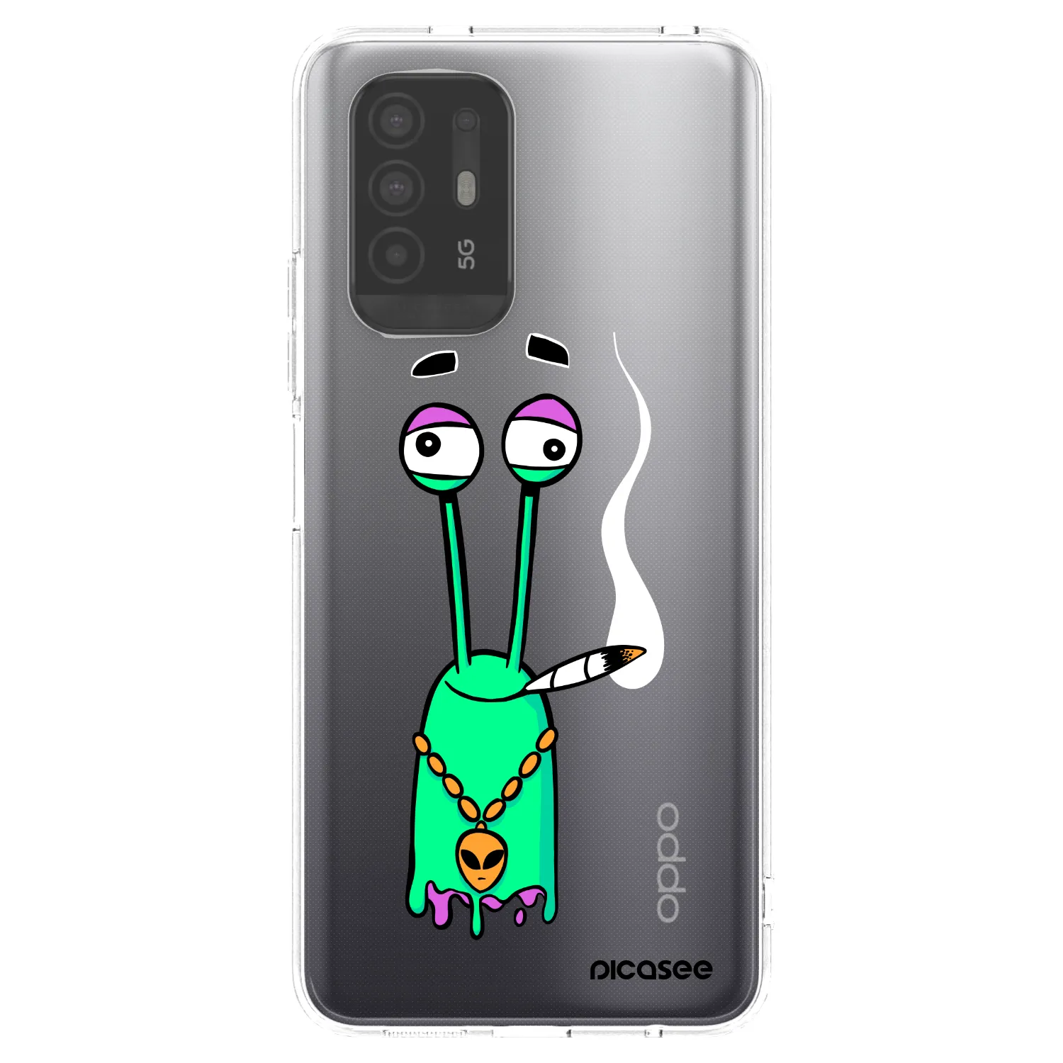 Picasee silikonový průhledný obal pro OPPO A94 5G - Earth - Sám doma