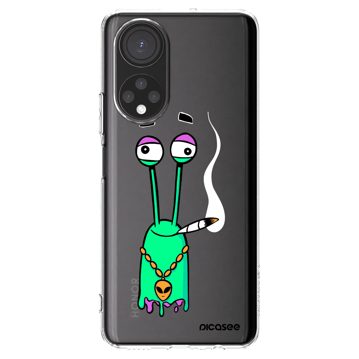 Picasee silikonový průhledný obal pro Honor X7 - Earth - Sám doma