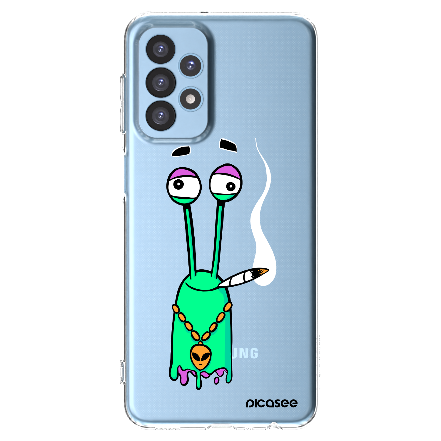 Picasee silikonový průhledný obal pro Samsung Galaxy A23 A235F 4G - Earth - Sám doma