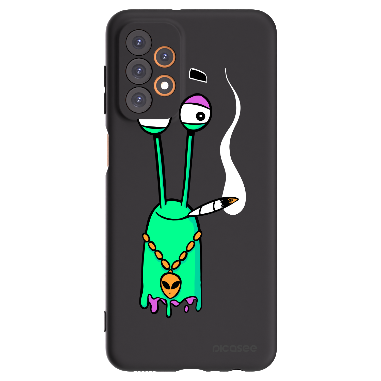 Picasee silikonový černý obal pro Samsung Galaxy A23 A236B 5G - Earth - Sám doma