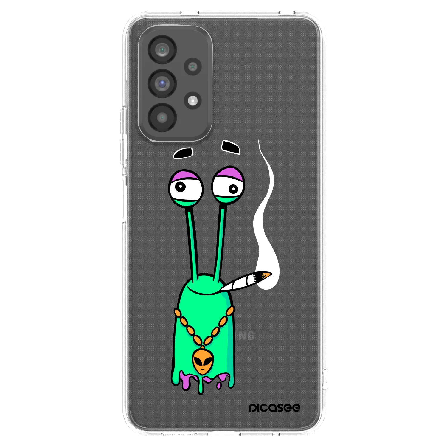 Picasee silikonový průhledný obal pro Samsung Galaxy A73 5G - Earth - Sám doma